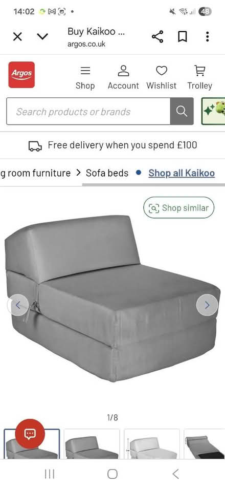 Photo of free Fold bed chair foam (Worcester WR2) #1