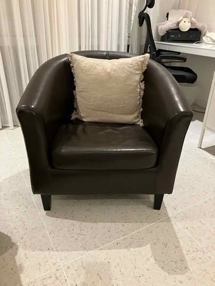 Photo of free Dark brown armchair (Stepney E1) #1