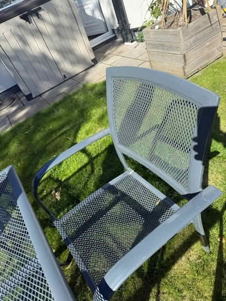 Photo of free Grey outdoor table and chairs (L23) #3