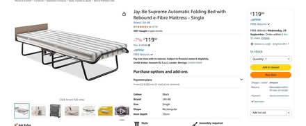 Photo of free Folding Bed Jay-Be. Single (Hollingdean. BN1) #1