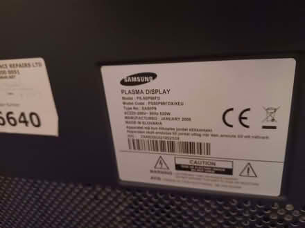 Photo of free Samsung 50" Plasma TV (Common Edge FY4) #1