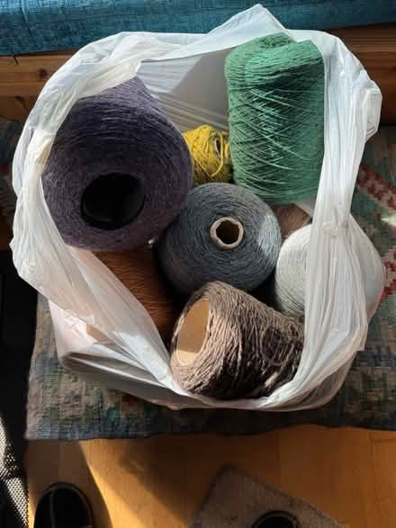 Photo of free Two bags of coned mixed yarns. (Wivenhoe CO7) #4