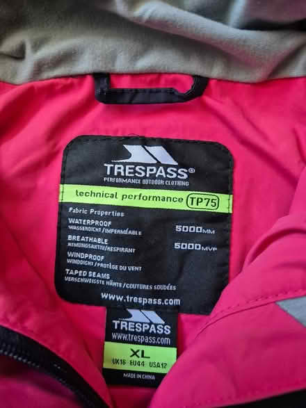 Photo of free Ladies Trespass Coat (Annscroft) #2