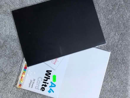 Photo of free Black A4 card and white A4 card - Monks Hill area (Monks Hill CR2) #1