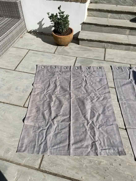 Photo of free Pair of grey eyelet curtains (Tunbridge Wells TN2) #3