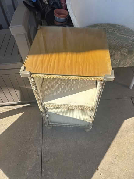 Photo of free Lloyd loom side cabinet (Warton) #1