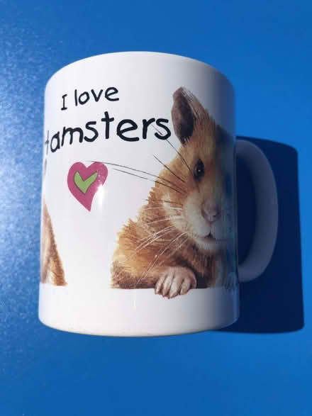 Photo of free "I Love Hamsters" Ceramic Mug (Monks Hill CR2) #1