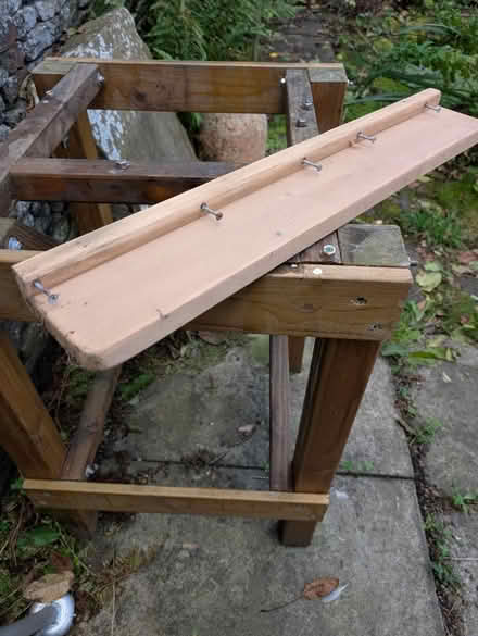 Photo of free Pitch pine shelf (HD8 Kirkburton) #1