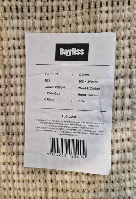 Photo of free Wool/Cotton Rug (Pyrmont) #3