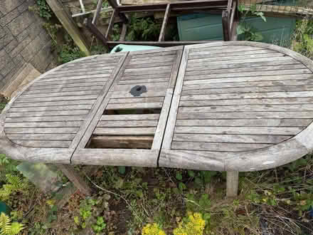 Photo of free Garden table for reclaiming - B&Q Canterbury range - seats 6 (Craigleith EH4) #2