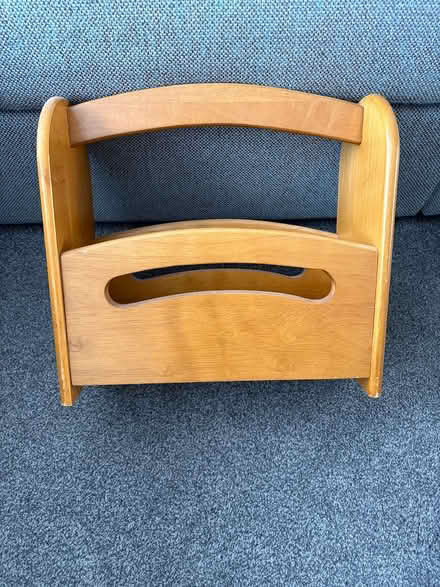 Photo of free Wooden magazine rack (Waterlooville PO7) #1