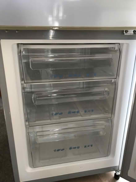 Photo of free Silvery grey fridge freezer (Pinxton NG16) #3