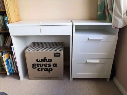 Photo of free Small 2 drawer storage unit (Old Woking GU22) #1