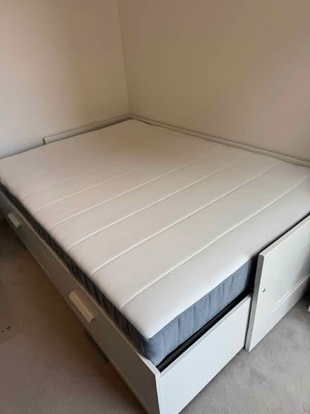 Photo of free IKEA Brimnes bed (Trumpington) #3