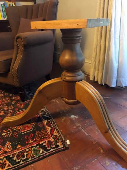 Photo of free Wood table base (Stokes Croft) #2