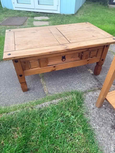 Photo of free Two wood tables (Gateshead NE10) #3