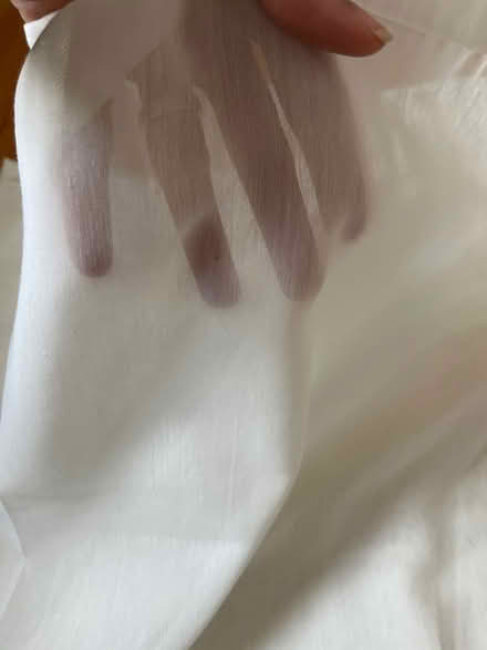 Photo of free Long off white sheer curtain (Limehouse E14) #2