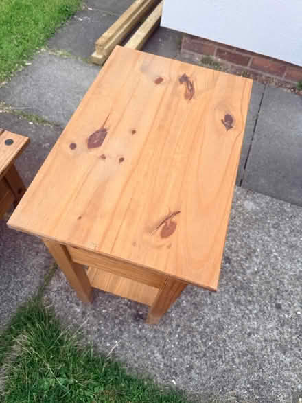 Photo of free Two wood tables (Gateshead NE10) #2