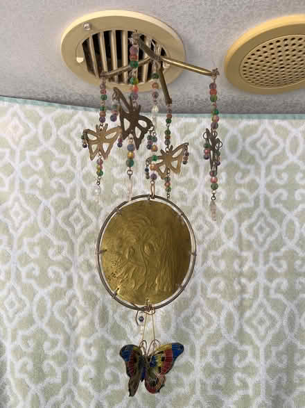 Photo of free Gold-tone butterfly wind chime (Clearlake Oaks) #1