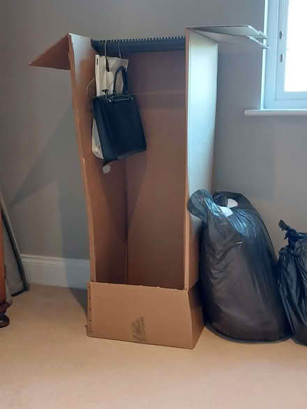 Photo of free Cardboard wardrobe box (Hampsthwaite HG3) #1