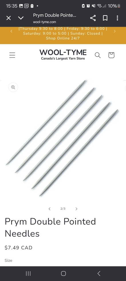 Photo of Borrowing 3.75mm (US 5) DPN (Riverside South) #4