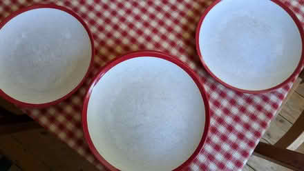 Photo of free Red dinner plates (Town Furze OX3) #2