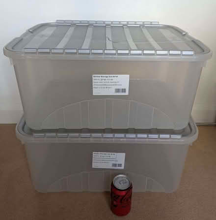 Photo of free 2 x 50L Storage Boxes (pt2) (Lee SE12) #1