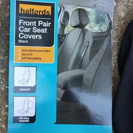 Photo of free Unused Single Car Front Seat Cover plus two Headrest Covers. (Rayleigh SS6) #1
