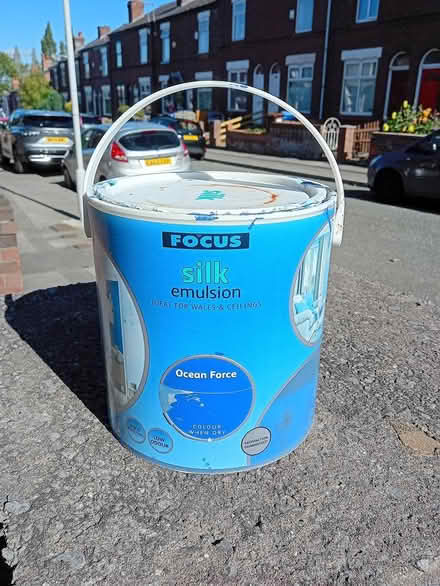 Photo of free Half tub of blue silk emulsion (Edgeley SK3) #1