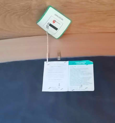 Photo of free Double bed size headboard (Low Beechburn DL15) #2