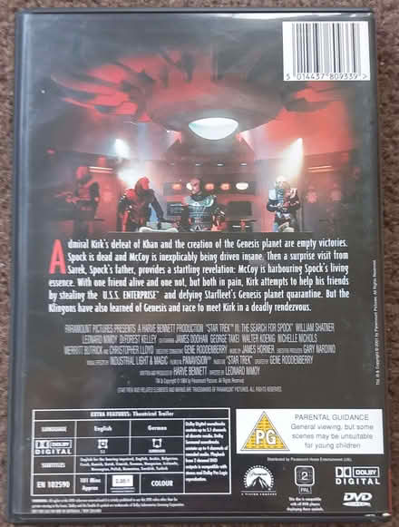 Photo of free Star Trek III - The Search for Spock - DVD (Erith DA8) #2