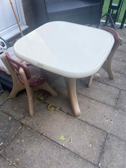 Photo of free Step 2 kids plastic table & chairs (Waterlooville) #1
