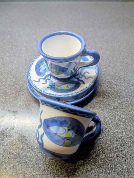 Photo of free ceramic espresso cup & saucer x 2 (Berkhamsted HP4) #1