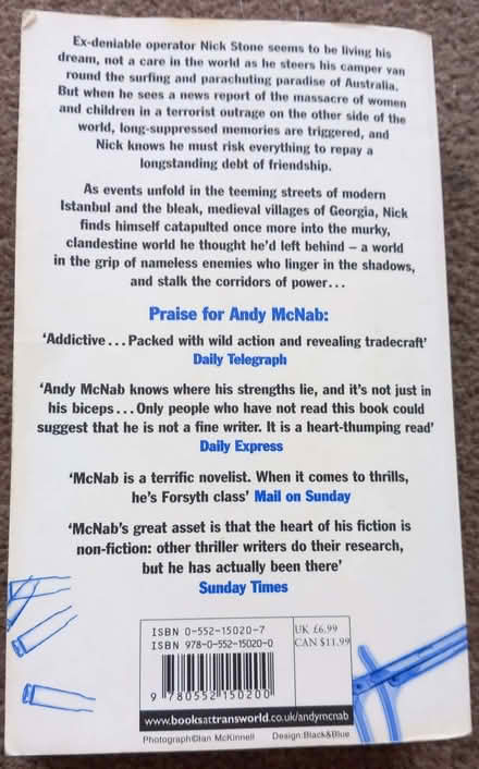 Photo of free Aggressor, Andy McNab Book (Erith DA8) #2