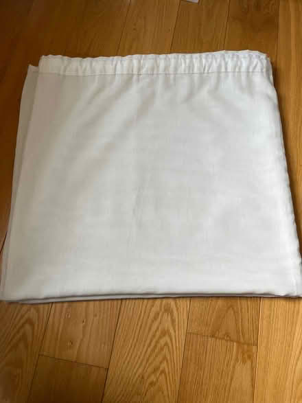 Photo of free Long off white sheer curtain (Limehouse E14) #1