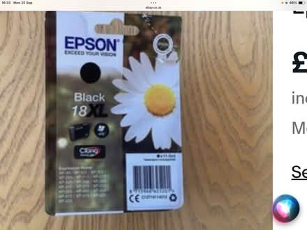 Photo of free Epson C13T181140 18XL (Long Stratton central.) #1