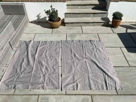 Photo of free Pair of grey eyelet curtains (Tunbridge Wells TN2) #1
