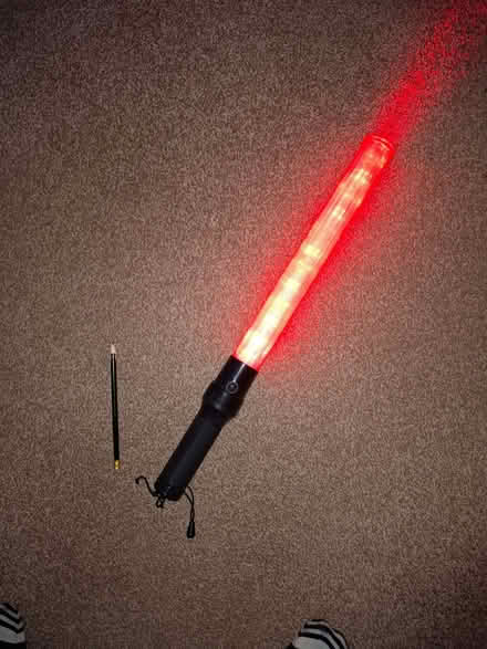 Photo of free Large red/green wand for vehicle guiding (Golden Triangle NR2) #3