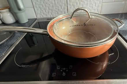 Photo of free copper chef wok with steaming basket (large) (Spondon DE21) #1