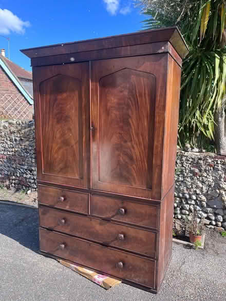 Photo of free Mahogany Wardrobe with drawers (Emsworth PO10) #1
