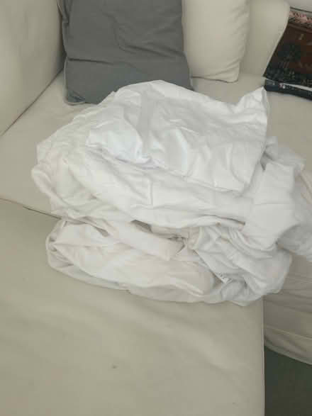 Photo of free White bedding for double bed (Hampstead Heath/Belsize Park) #1