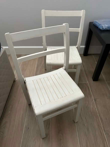 Photo of free 2 children’s wooden chairs (KT1 Kingston) #1