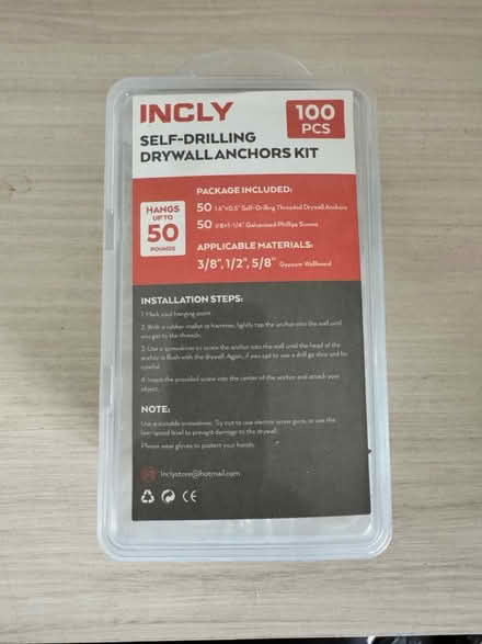 Photo of free Full box of drywall anchors (Upper West Side) #1