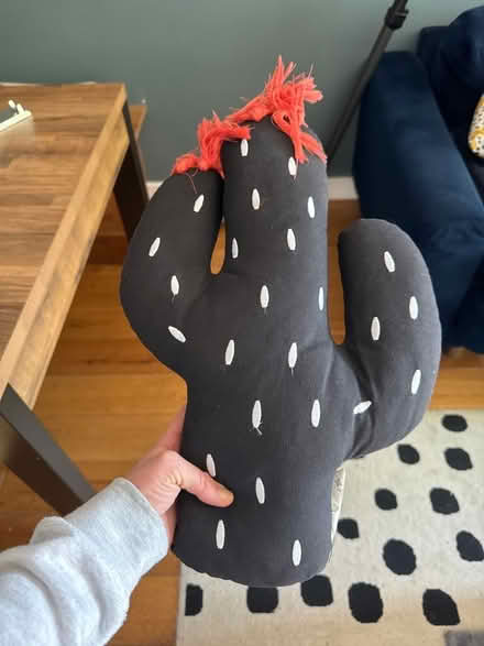 Photo of free Cactus plush cushion (Harringay Green Lanes N4) #1