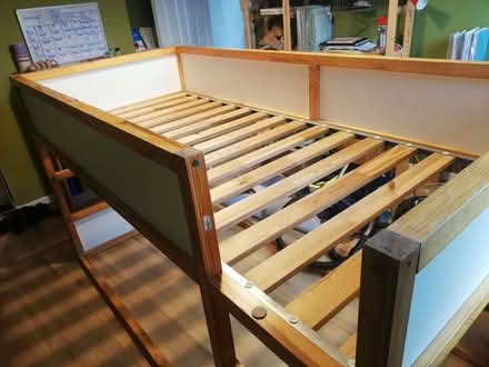 Photo of free KURA reversible bed (IKEA) + LURÖY Slatted bed base (IKEA) (Heswall CH60) #1