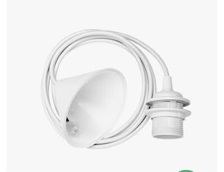 Photo of free New textile pendant light fitting (Pollokshields, G41) #2