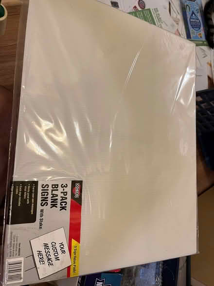 Photo of free Blank signs w/stands (Northgate) #1