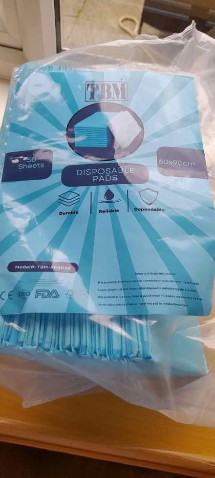 Photo of free Disposable bed pads (Welling DA16) #1