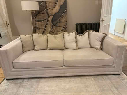 Photo of free 2 cream sofas (Glasgow West End) #1