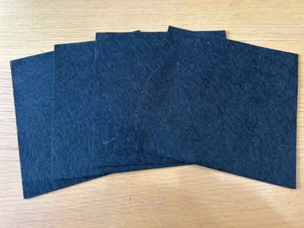 Photo of free Black 6in square felt pieces x4 (Purley CR2) #1